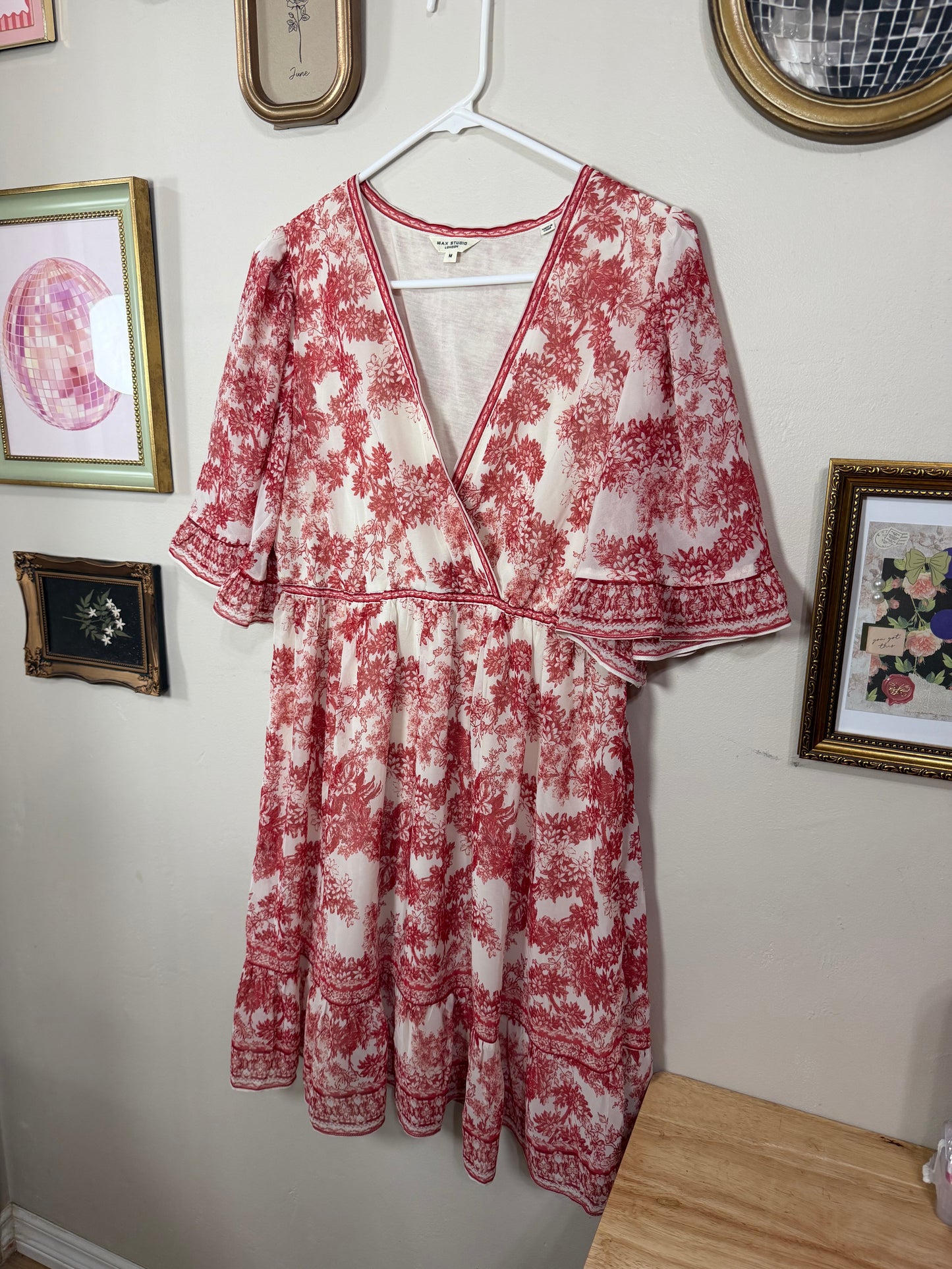 Medium Red Floral Dress