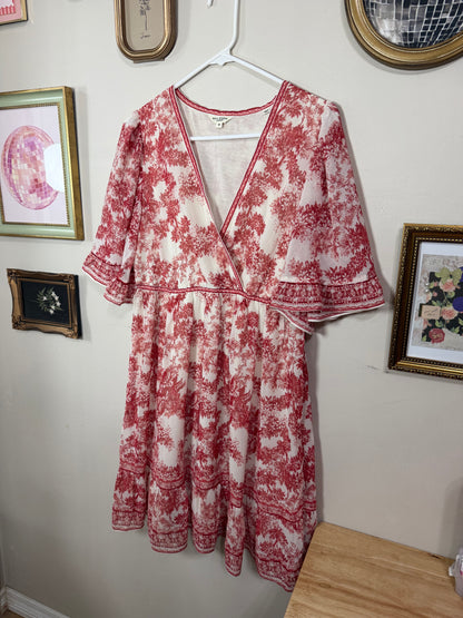 Medium Red Floral Dress