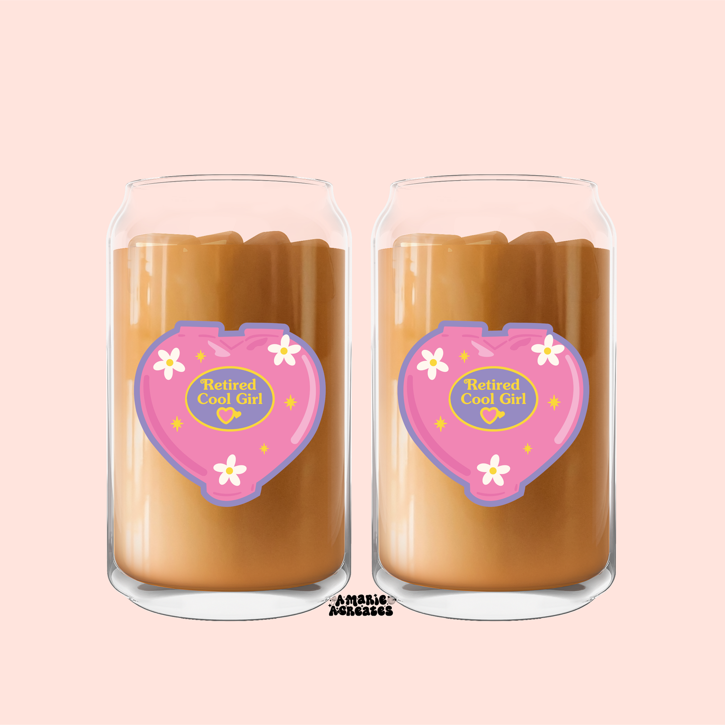 Retired Hot Girl Glass Cup