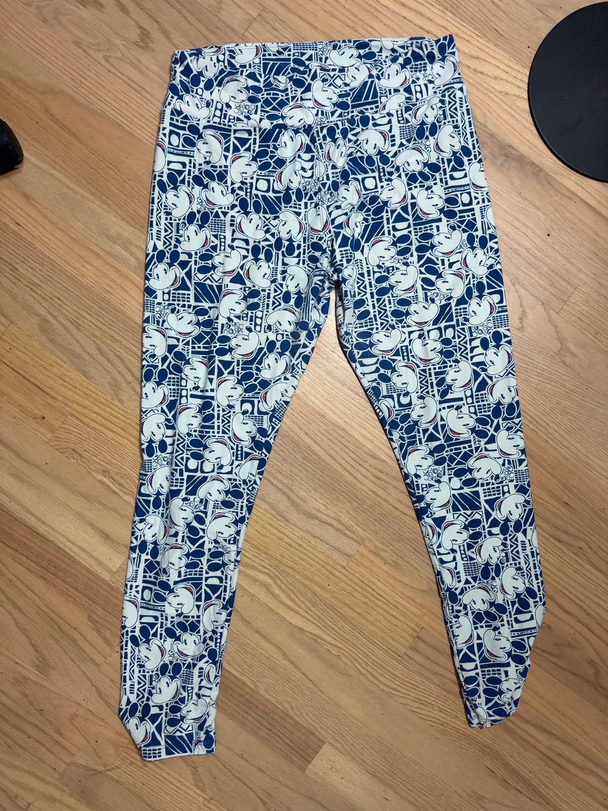 Large Blue Mickey Mouse Leggings