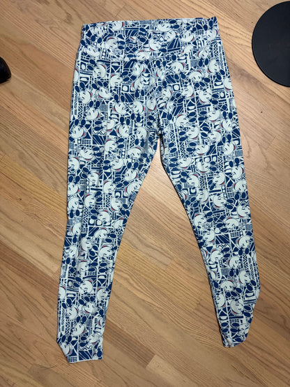 Large Blue Mickey Mouse Leggings