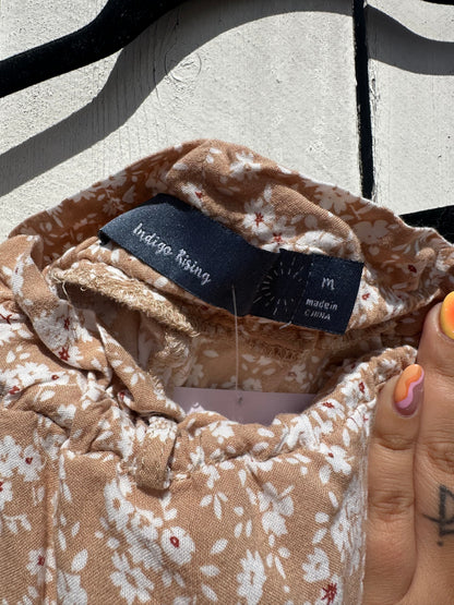Medium Tan Floral Skirt