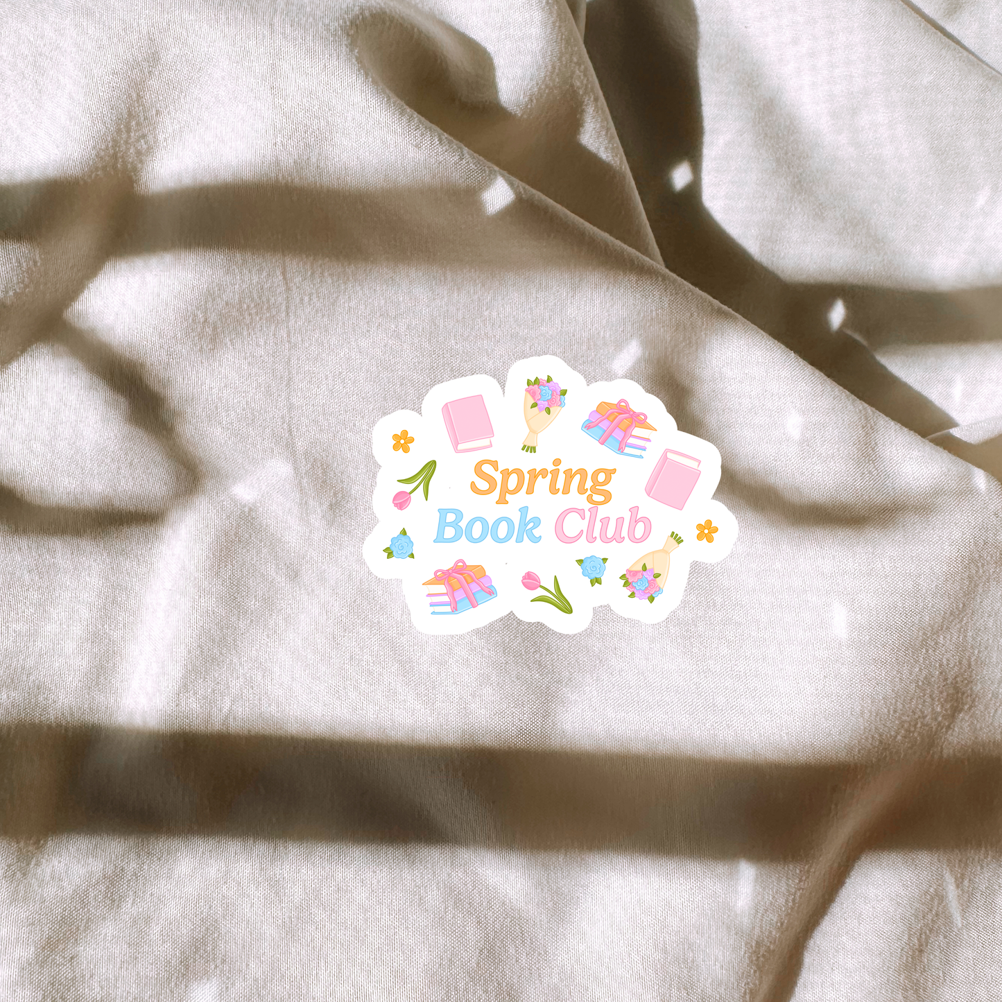 Spring Book Club Sticker