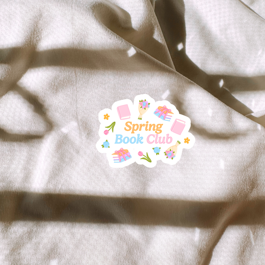 Spring Book Club Sticker