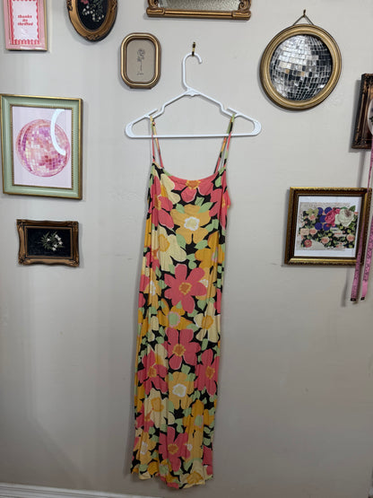 Large Floral Midi Dress