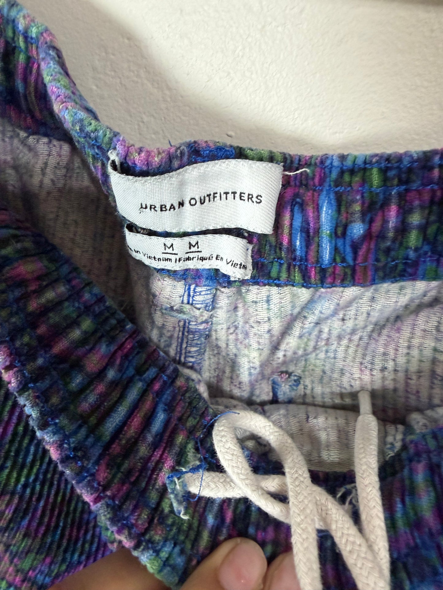 Medium Paisley Print Corduroy Pants