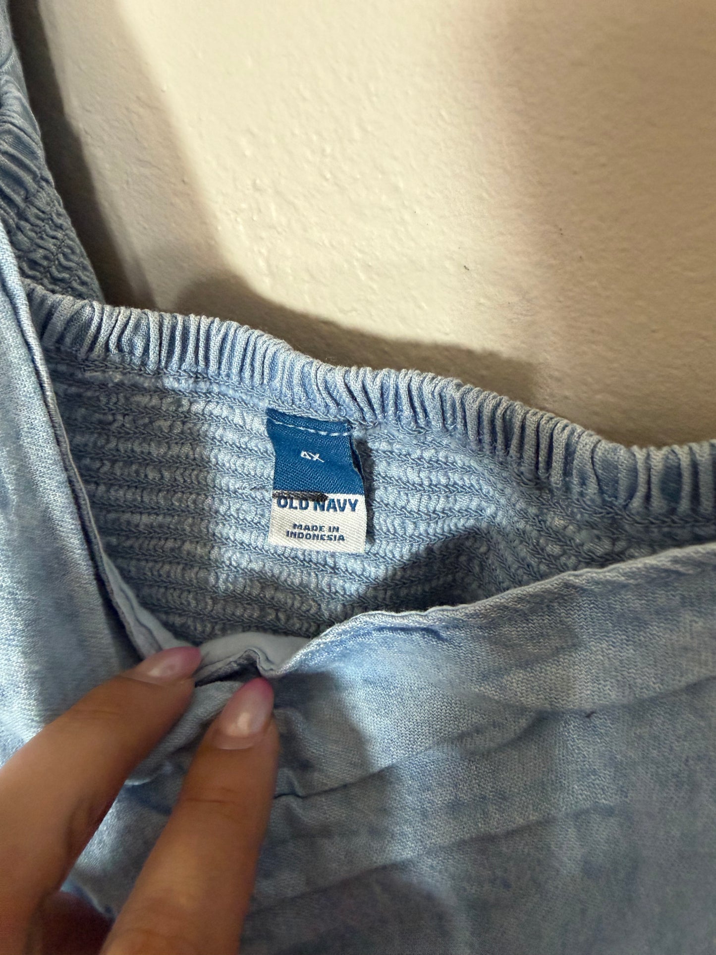 4x NWOT Chambray Peplum Top