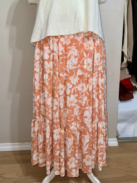 XL-2x Floral Skirt