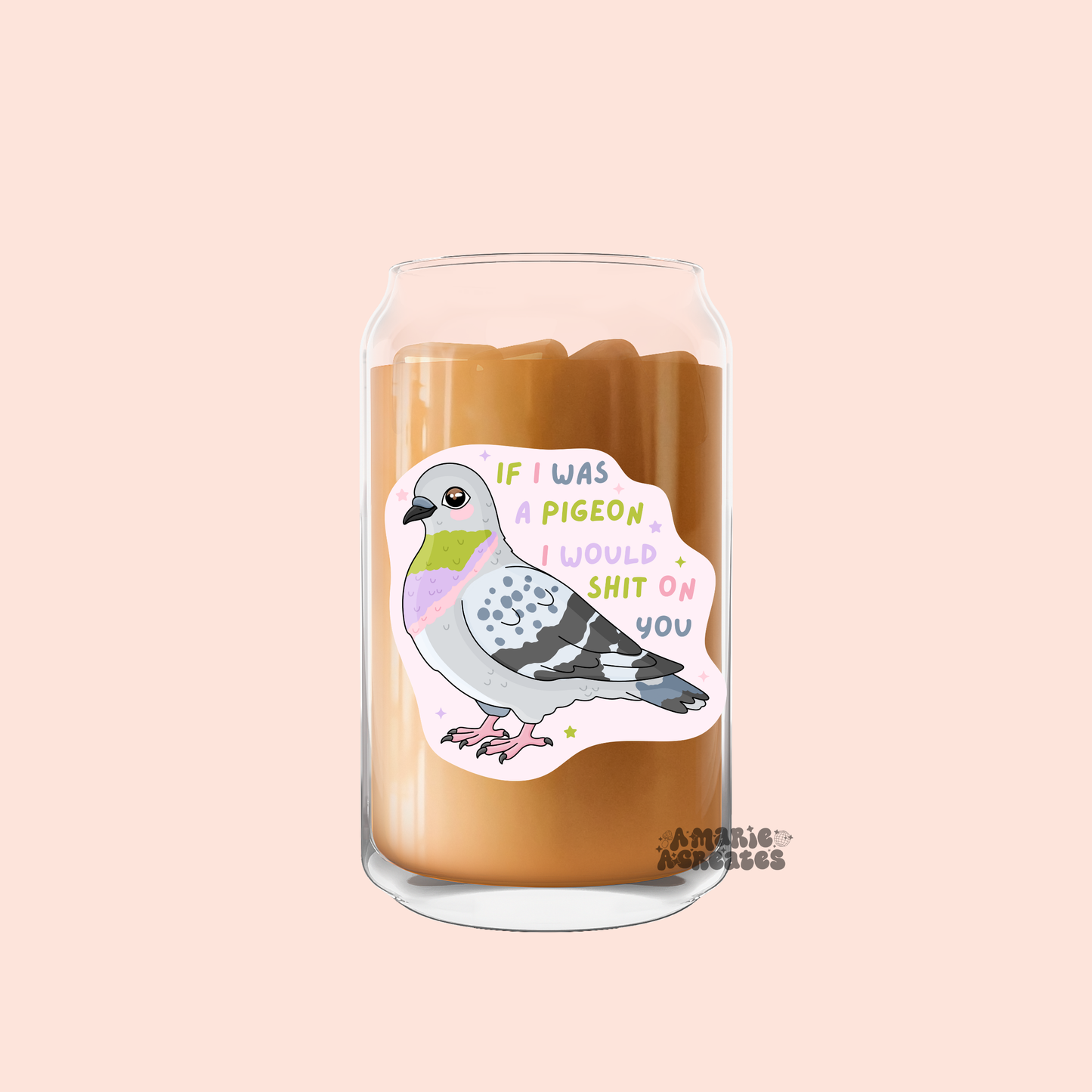Pidgeon Shit Glass Cup