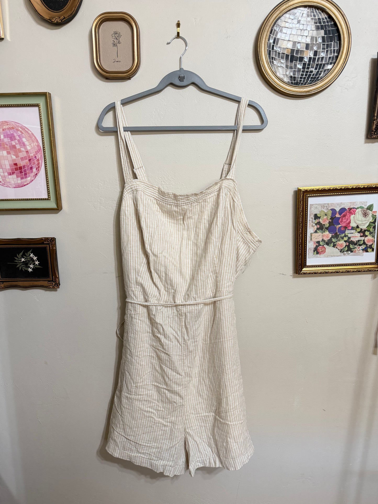 4x NWOT Neutral Striped Romper