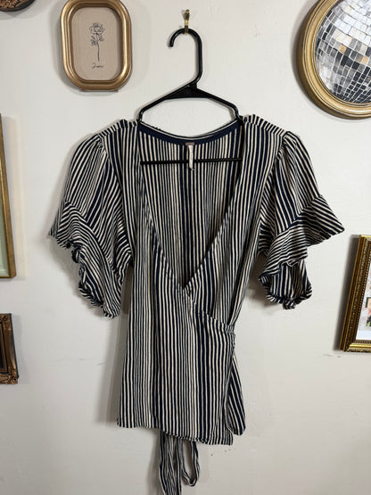Small "Wrapped Around My Finger" Wrap Top