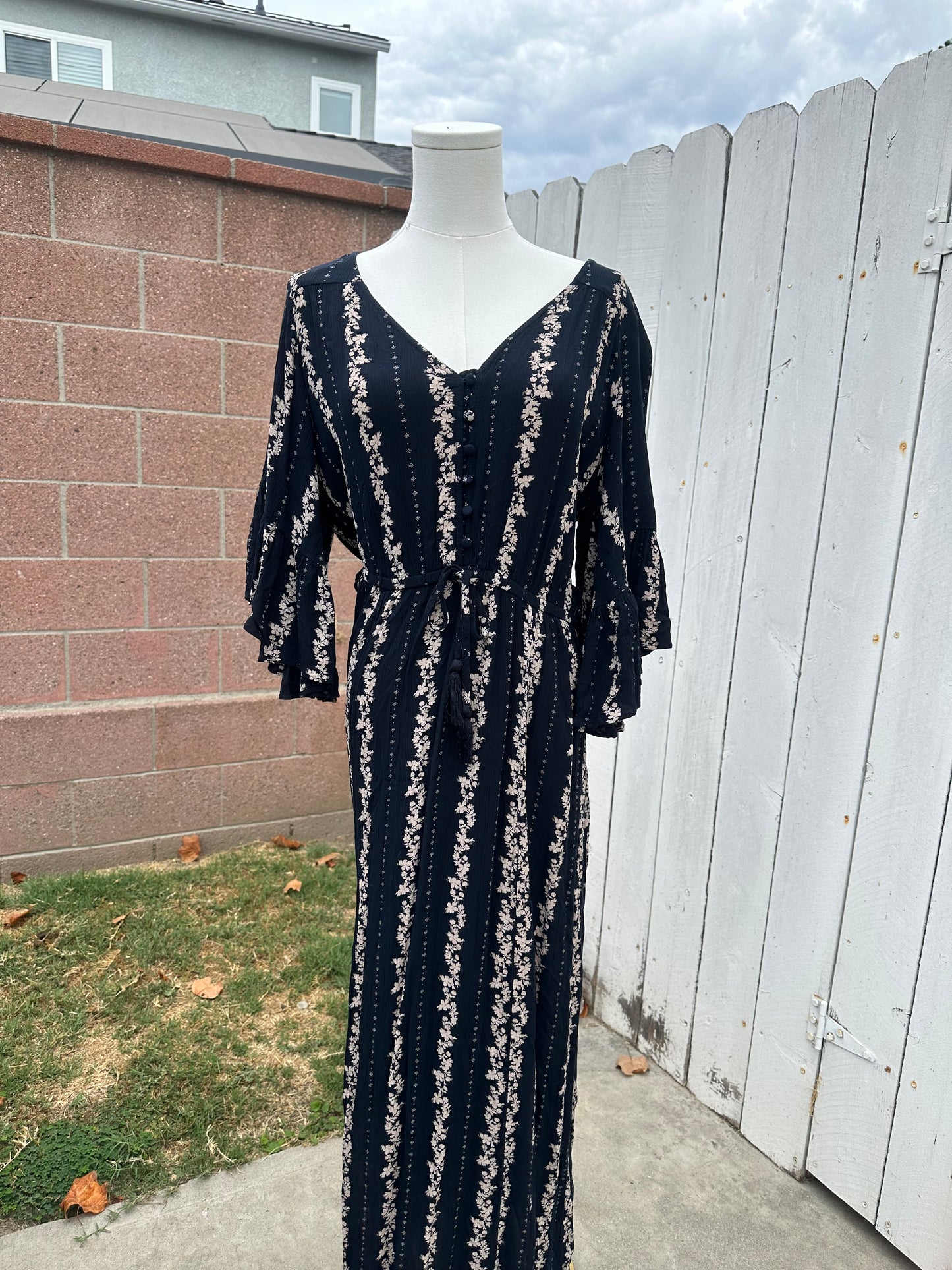 Large Navy Maxi Dress