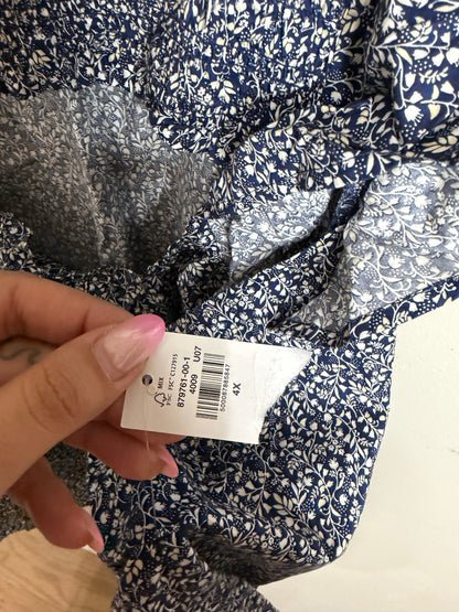 4x NWT Blue Floral Blouse