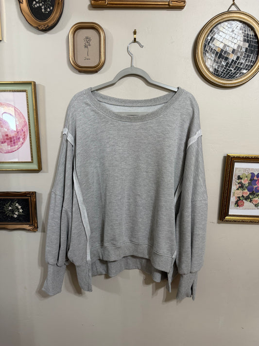 Large Grey Oversized Sweater *FP Dupe