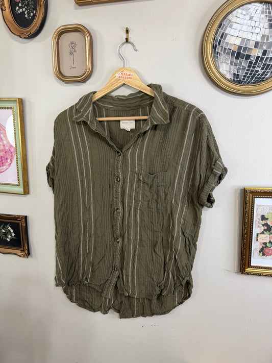 Medium Striped Button Down Shirt