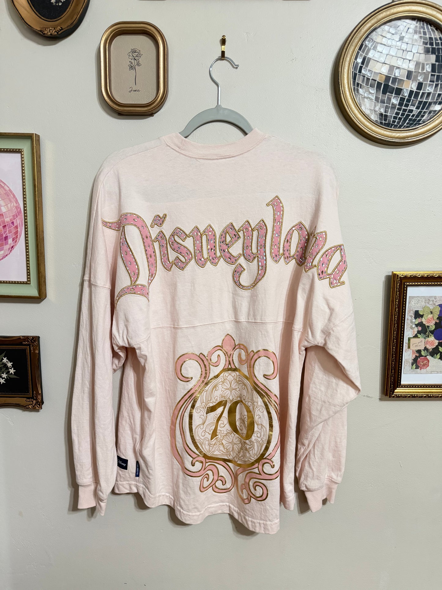 Small NWOT Disneyland 70th Bedazzled Spirit Jersey
