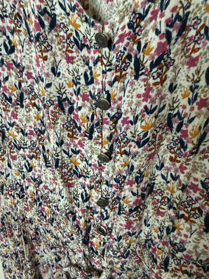 Small Floral Tiered Midi Dress