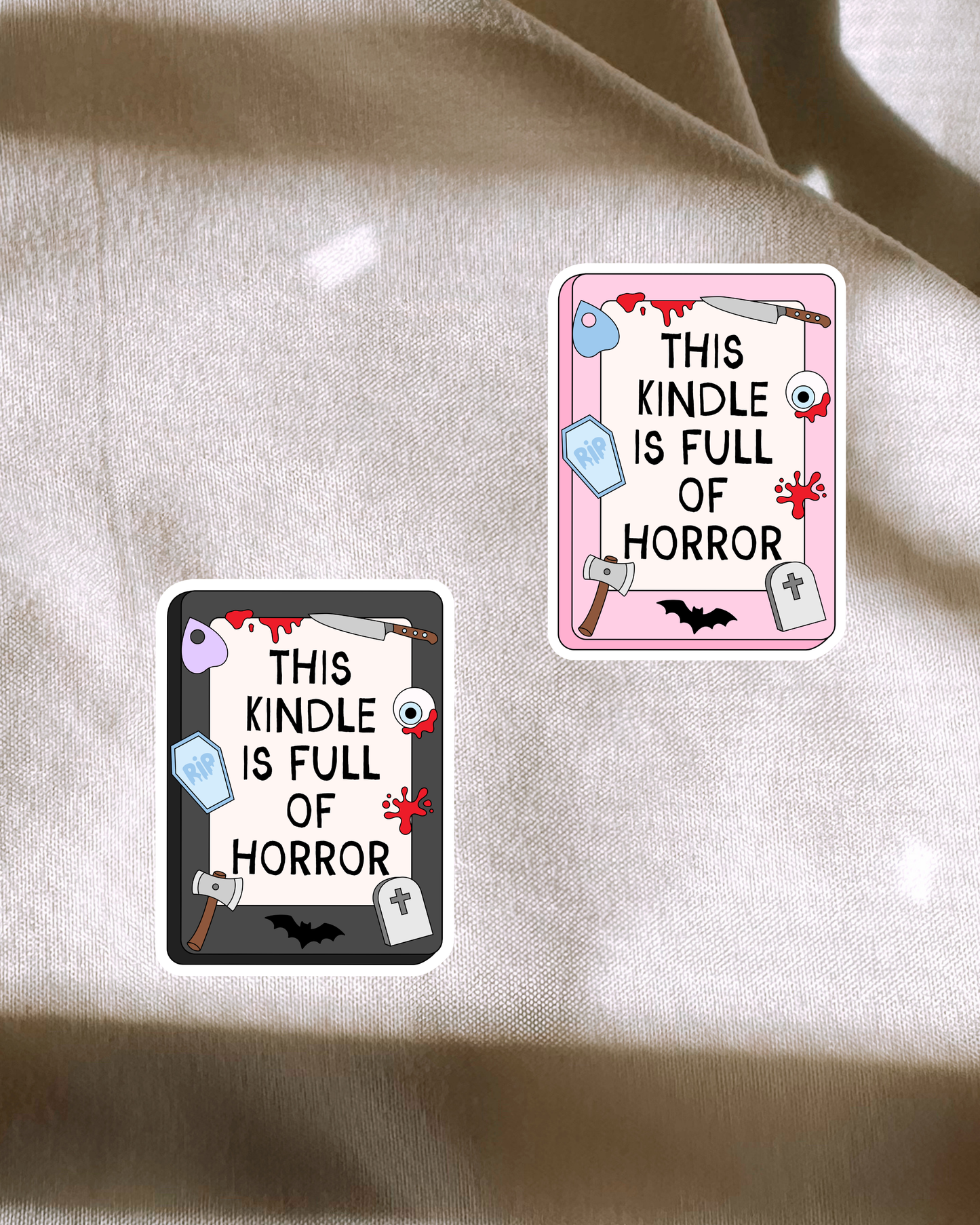 This Kindle Is Full Of Horror Sticker