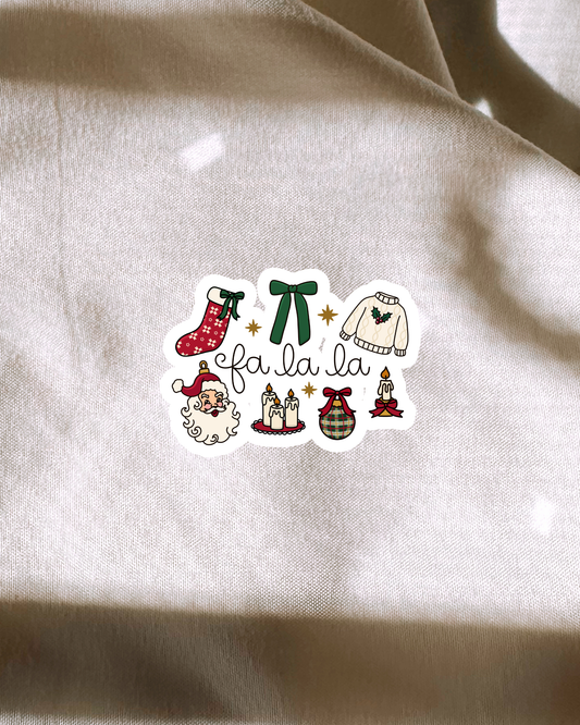Fa La La La Sticker