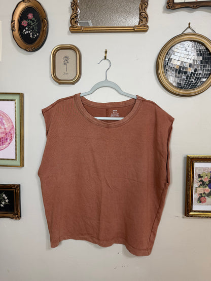 XS Brown Muscle Tank