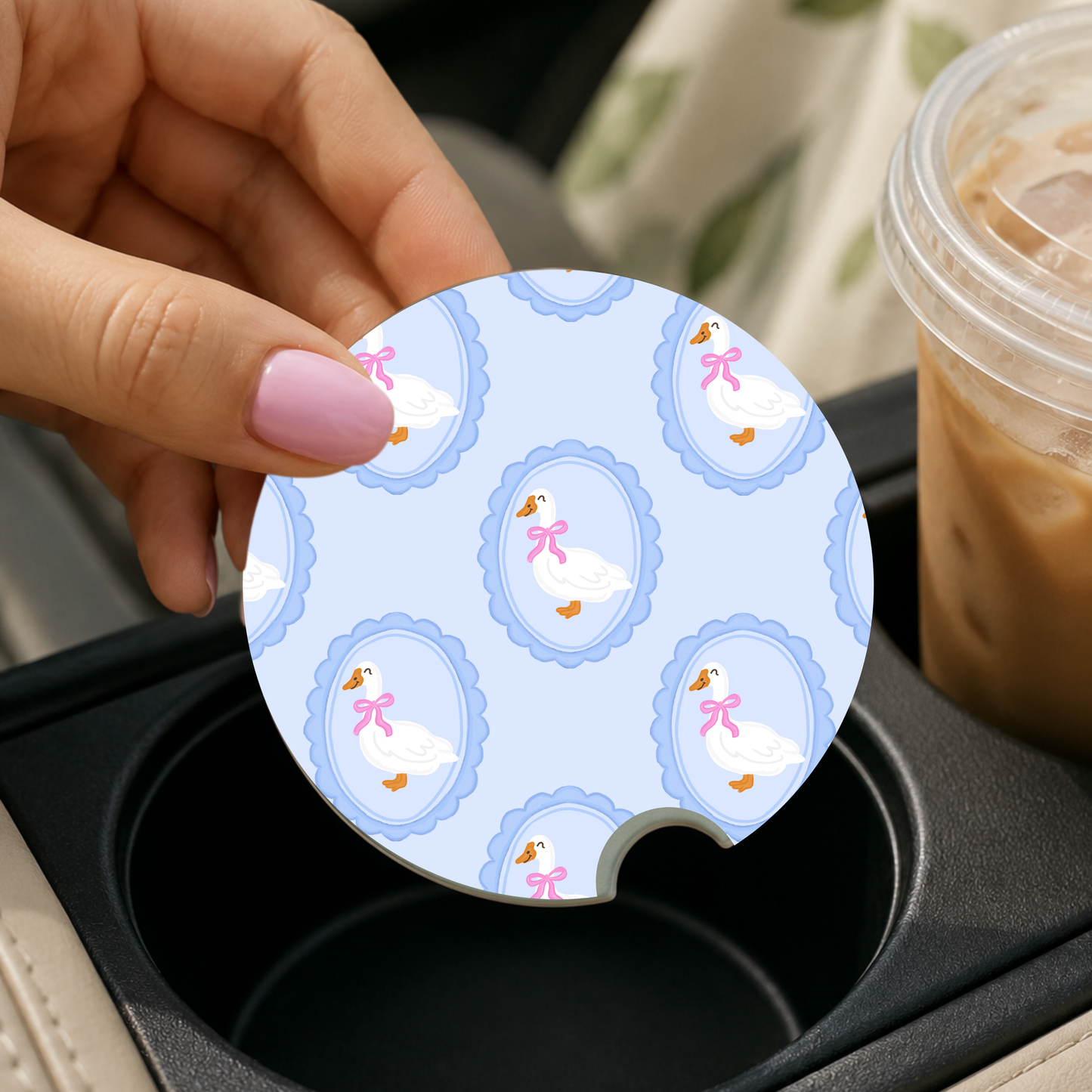 Cutesy Goose Car Coaster