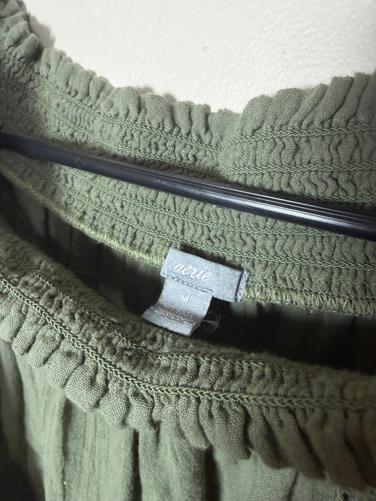 Medium Green Off Shoulder Top