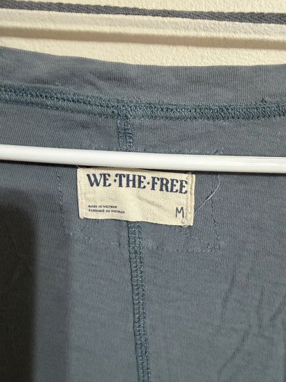 Medium Indigo Blue Oversized V Neck