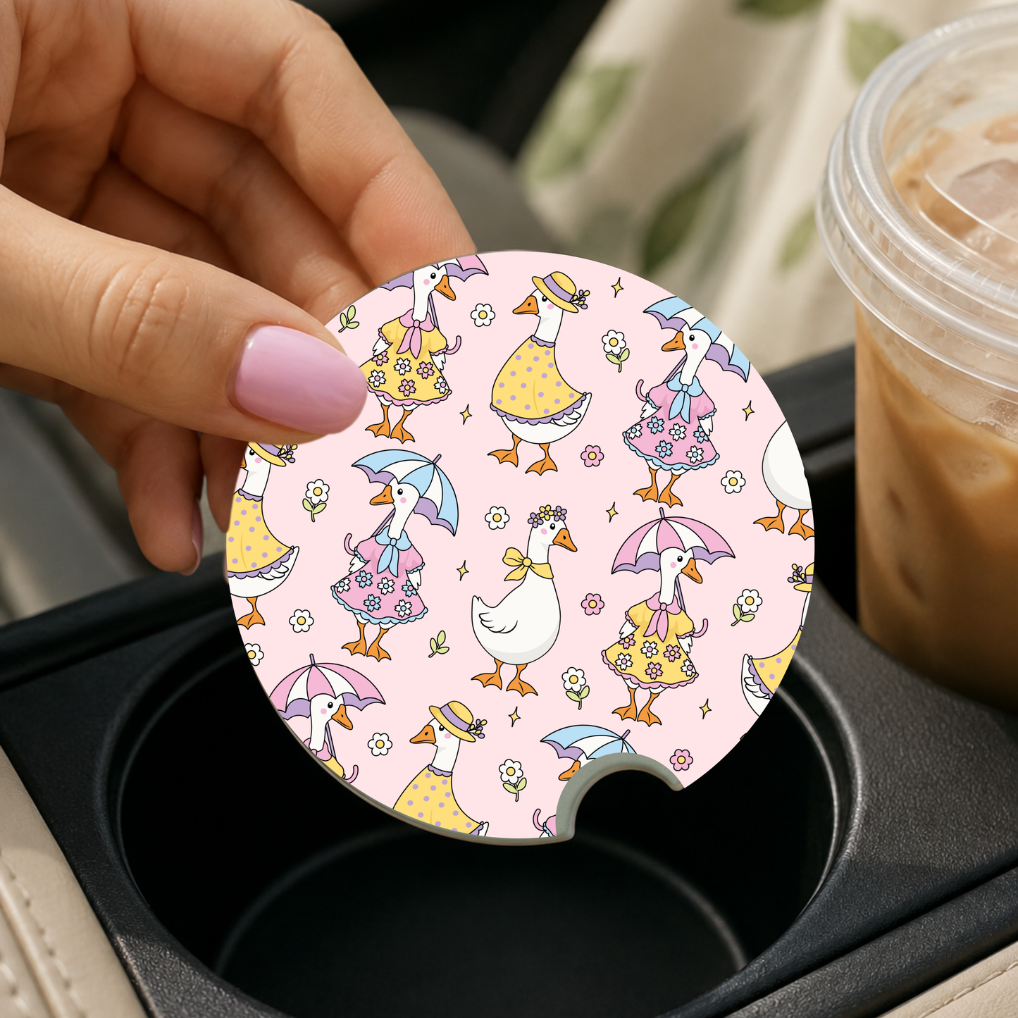 Silly Goose Spring Car Coaster