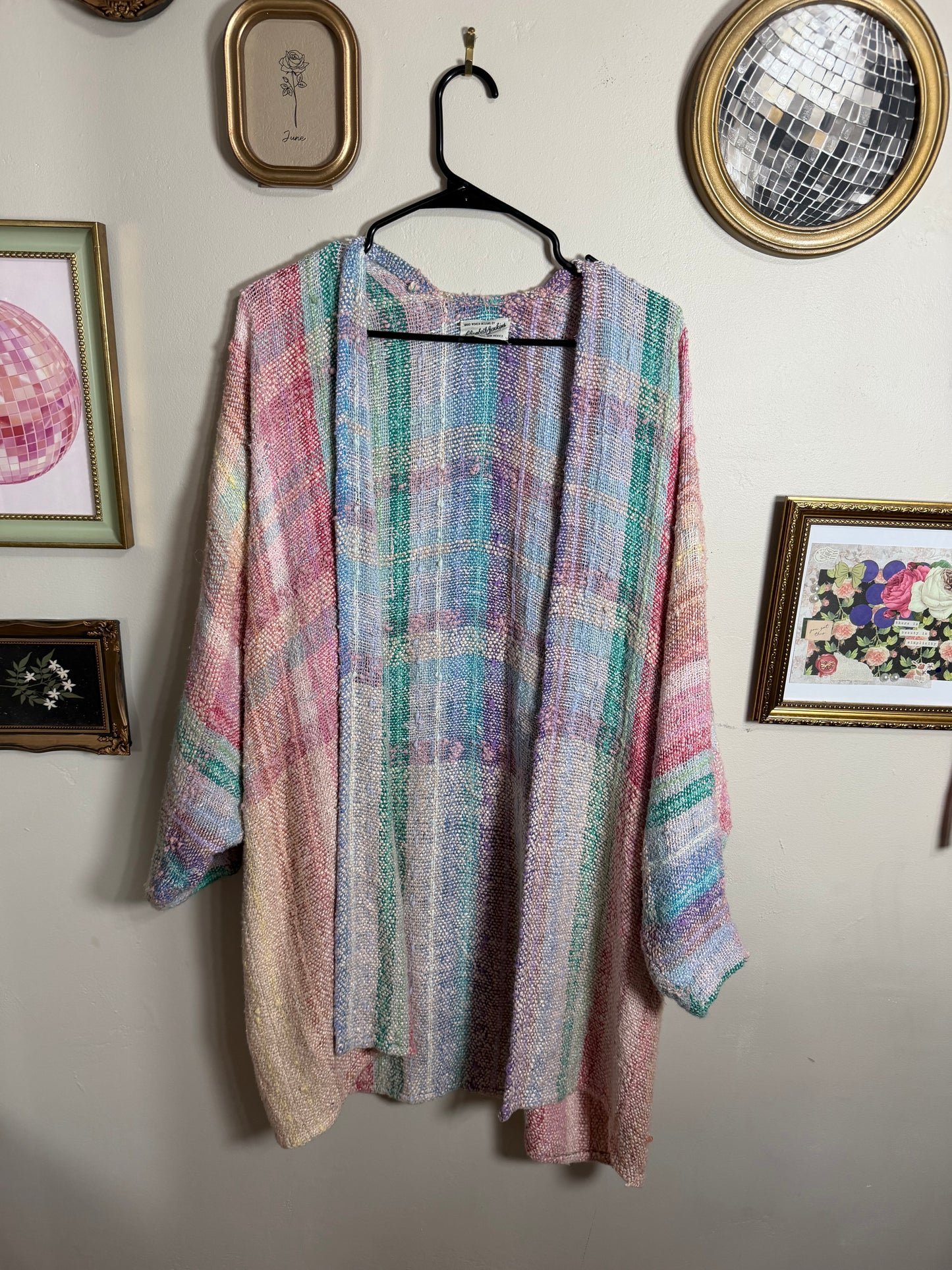 OS (S-XL) Colorful Woven Cardigan