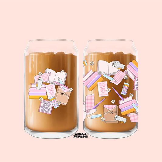 Blind Date With A Book Glass Cup