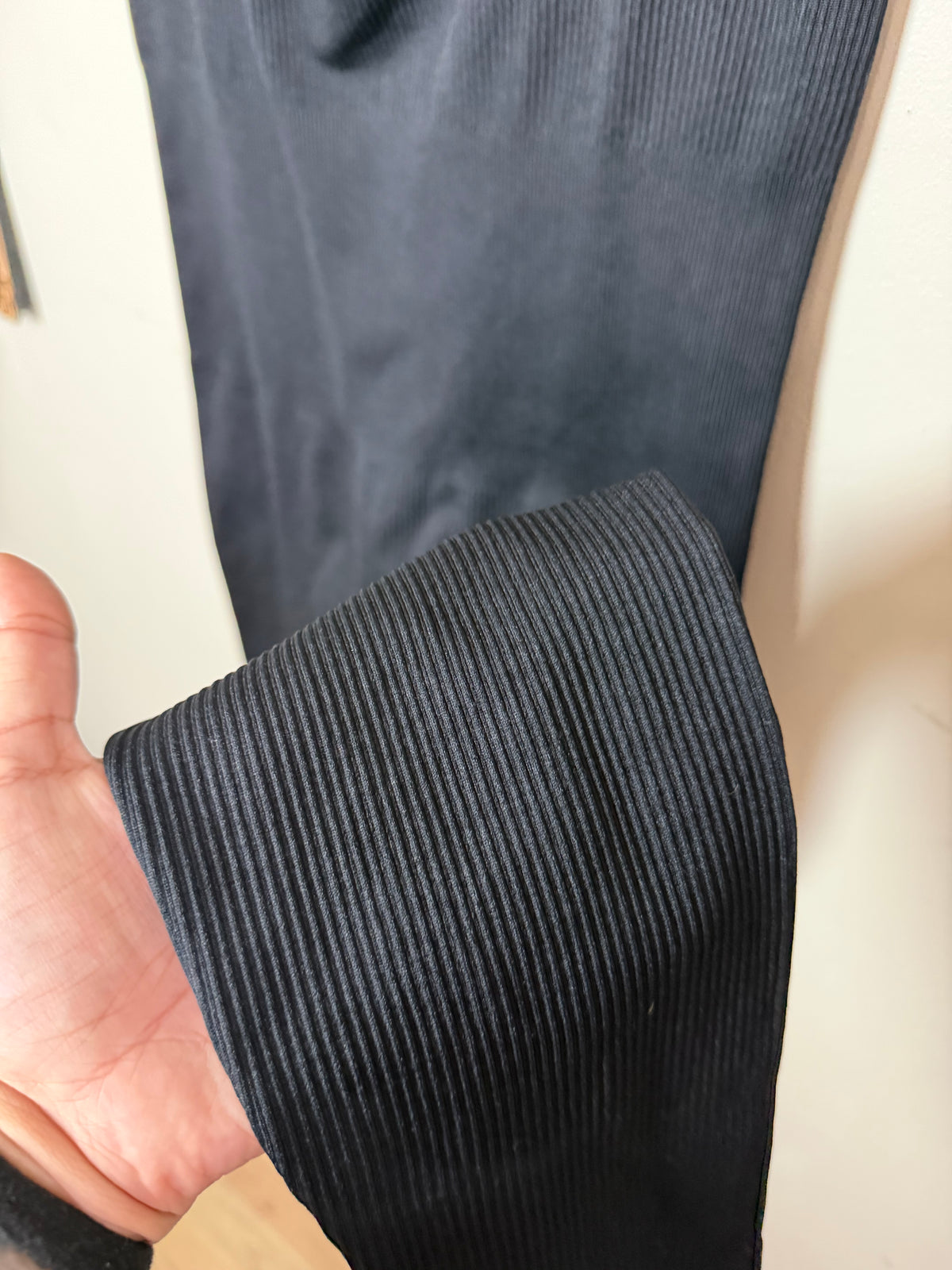 XL Black Ribbed Jumpsuit / Shapewear