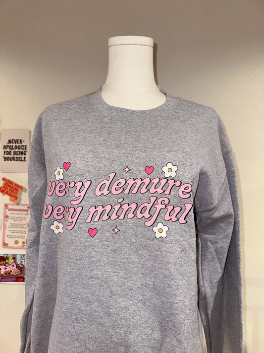 Very Demure Very Mindful Crewneck - Small