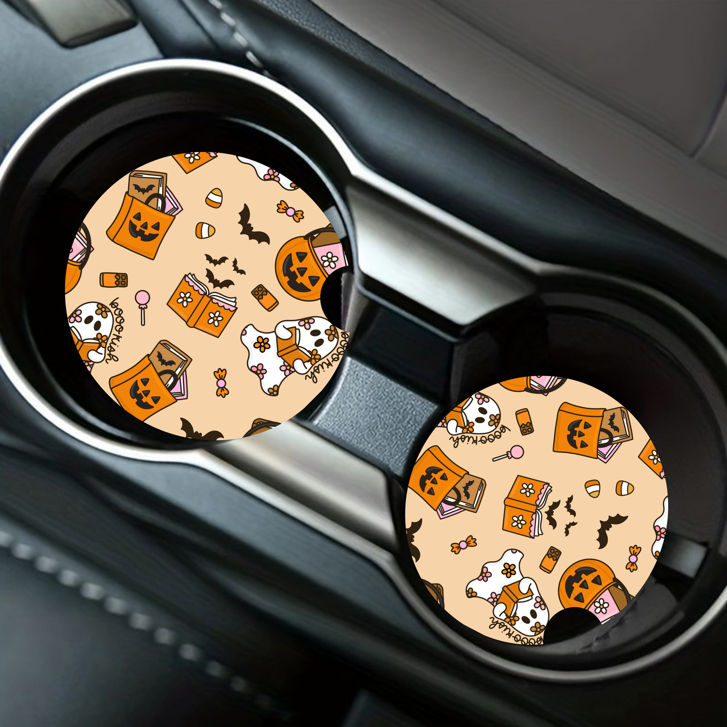Cozy Ghost Car Coaster