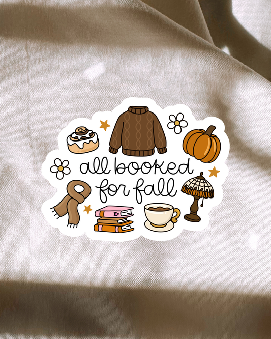 All Booked For Fall Sticker