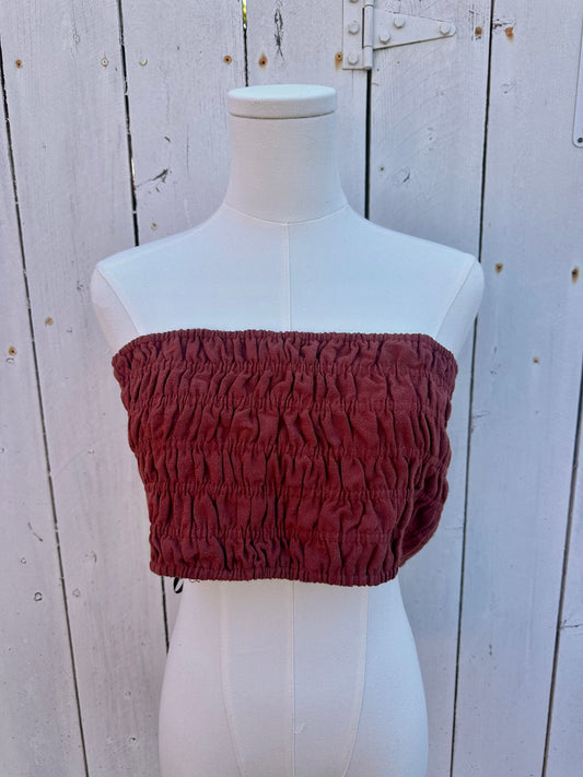 NWT XL Burgundy Tube Top