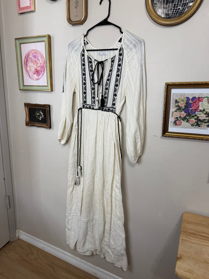 XS/S Embroidered Maxi Dress