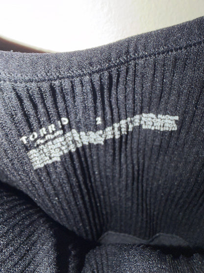 2x Seamless Rib Mid Thigh Bodysuit