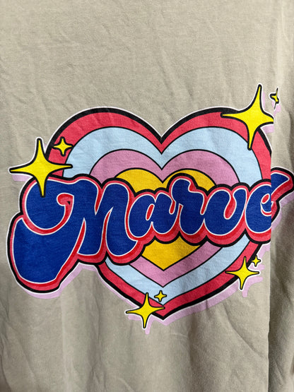 2x Marvel Cartoon Heart Graphic Tee