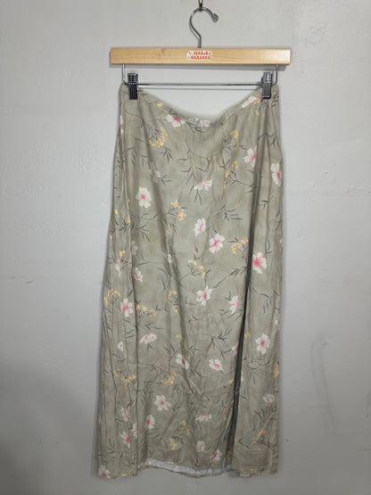 Size 12 (M/L) Sage Floral Skirt
