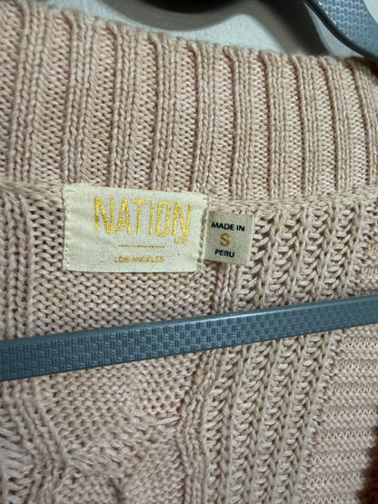 Small Peachy Oversized Cardigan