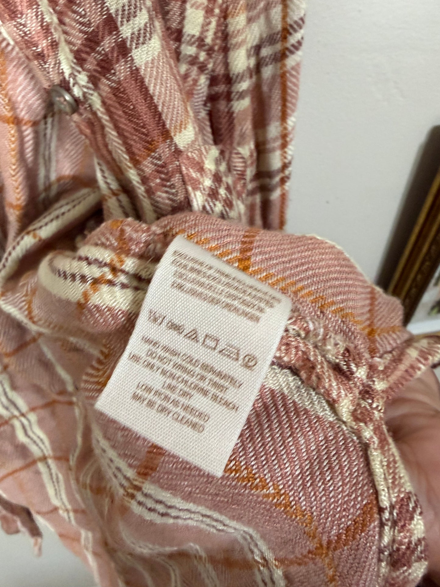 Small Neutral Fall Button Down Flannel