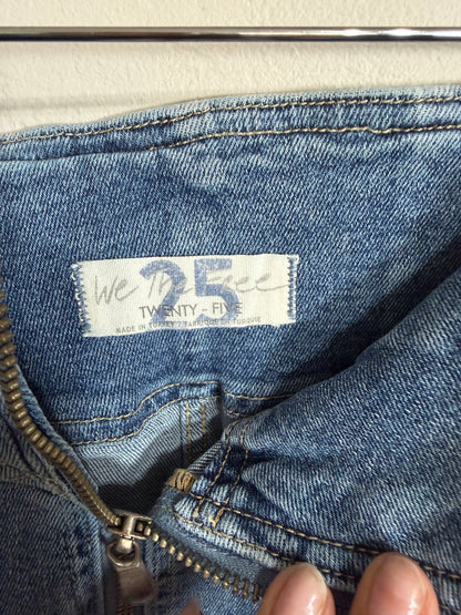 Size 25 Virgo Denim Zipper Light Wash Skirt