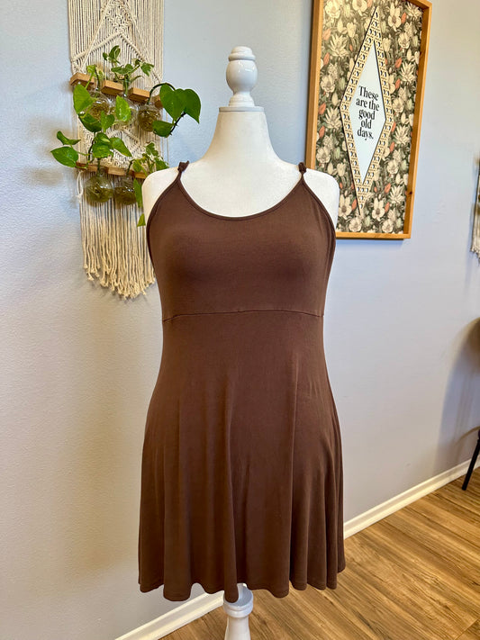 1X Brown Dress