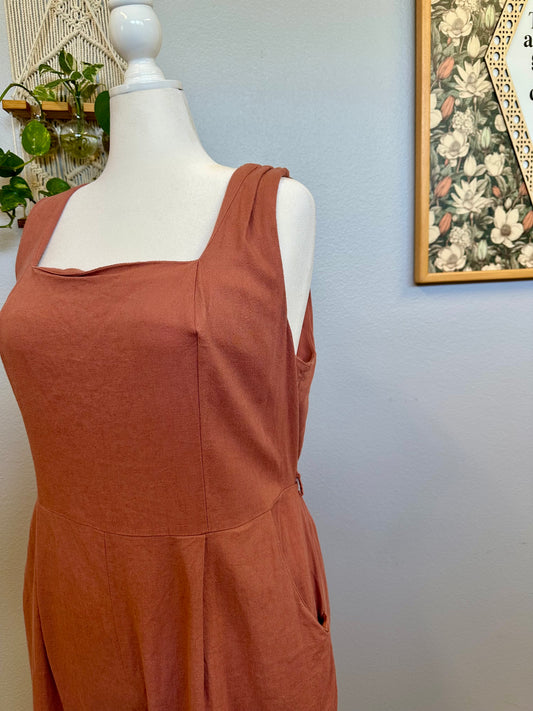 2X Mauve Jumpsuit