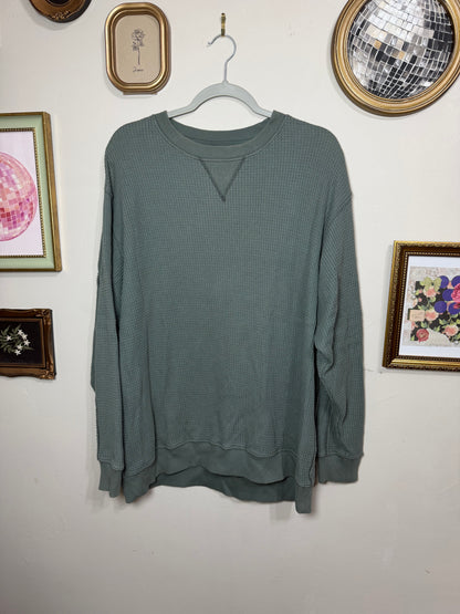 Medium Oversized Waffle Knit Sweater