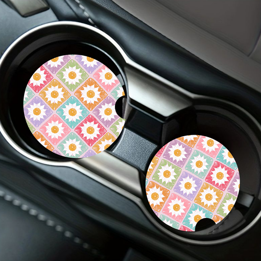 Sun Quilt Car Coaster