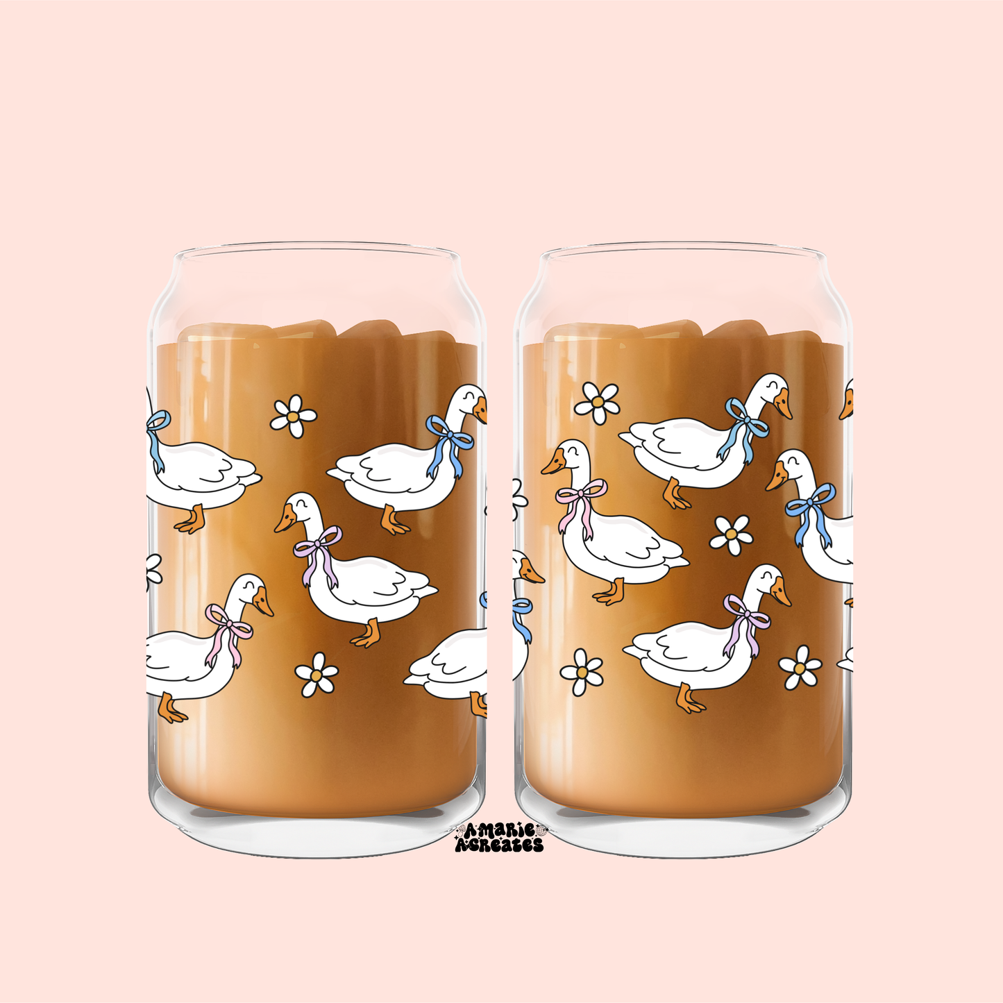Geese Glass Cup