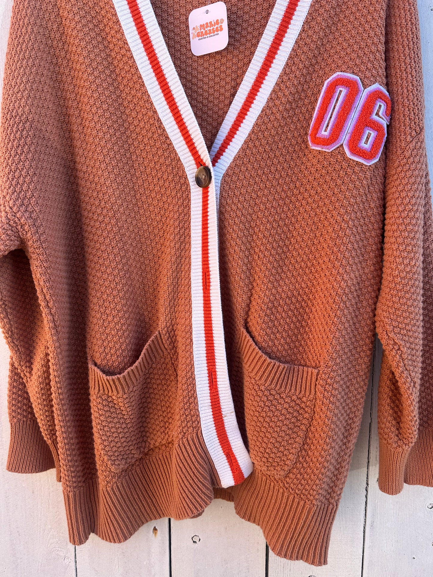 Large Terracotta Cardigan