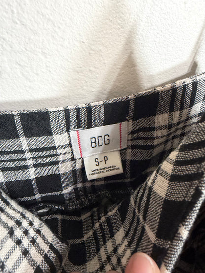 Small Gingham Plaid Mini Dress w/ tie Straps