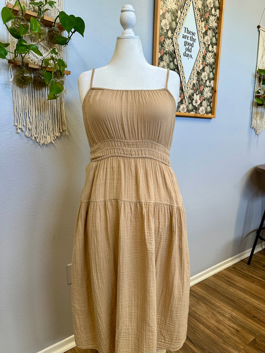 Large Tan Casual Dress